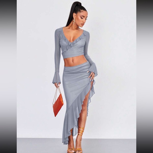 Ruffle Trim Skirt - Picture 1 of 7